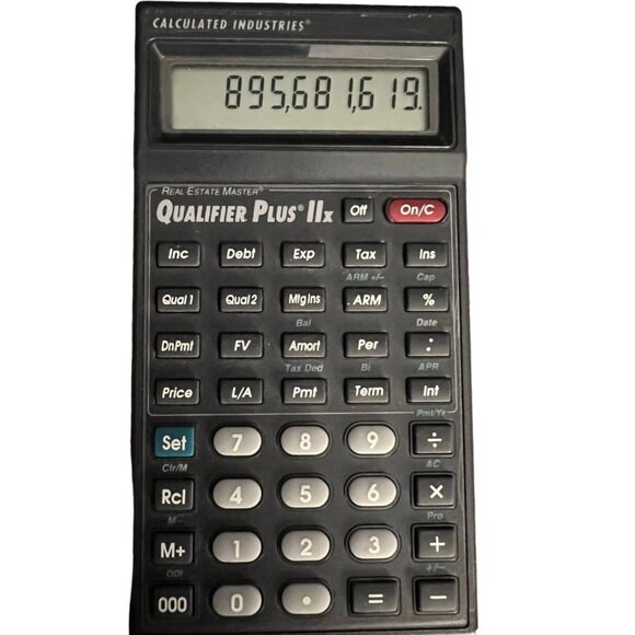 Calculated Industries Qualifier Plus IIx Real Estate Calculator Case - Picture 3 of 5